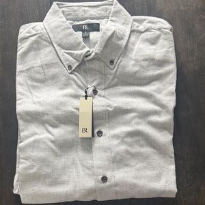 Banana Republic Men's Light Gray Button Down Shirt